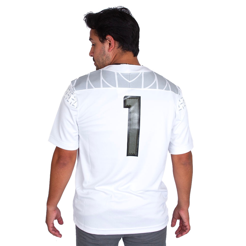 Classic Oregon O, Nike, White, Jerseys, Men, Football, Game Day, 2024, #1, Alt 5, Diamond Plate, 798963